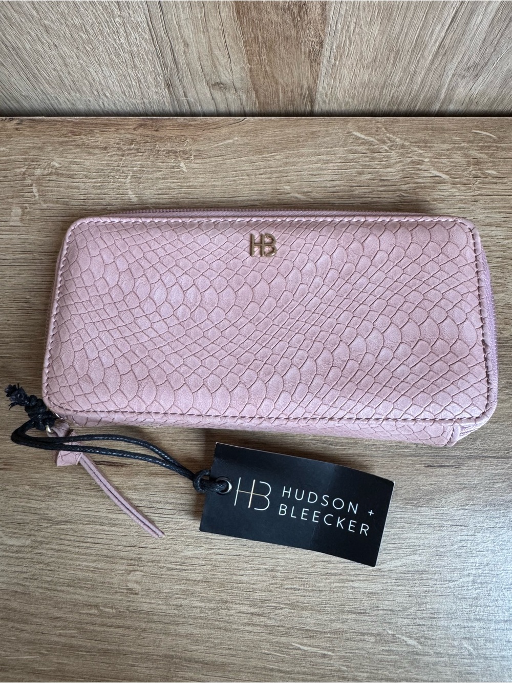 Blush Pink Zip-Around Wallet